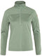 Fjällräven Abisko Lite Fleece - Dames Outdoorvest - Halve ritssluiting - Misty Green - S