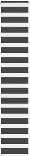 vidaXL - Zebra - rolgordijn - 40x230 - cm - stofbreedte - 35,9 - cm - zwart