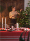 Kerst thema tafelkleed/tafellaken 138 x 220 cm - Kerstdiner papieren tafeldecoraties