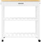 vidaXL - Keukentrolley - MONZA - 84x40x90 - cm - massief - grenenhout