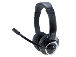 Conceptronic POLONA02BA - On-Ear Stereo Headset met Microfoon - Zwart