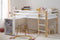 Atmosphera kids kinderbed met schuifbureau en boekenkast - Hoogslaper 90 x 190 cm - Bed