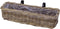 Kubu - Rieten Balkonmand - Met 2 haken - Grijs rotan 58 x 19 x 15 cm