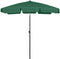 vidaXL - Strandparasol - 200x125 - cm - bordeauxrood