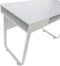 Bureau computer tafel Stoer - sidetable - industrieel modern design - metaal hout - wit