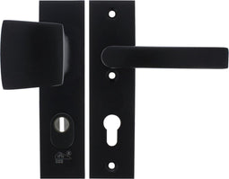 Starx Veiligheidsbeslag - Deurbeslag Kortschild PC55 mm - Zwart