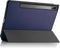 Lunso - Geschikt voor Lenovo Tab P12 Pro - Tri-Fold Bookcase hoes - Donkerblauw (niet voor de Geschikt voor Lenovo Tab P12)