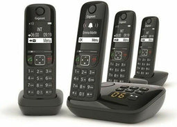 Gigaset AS690A Quattro - DECT-telefoon - 4 handsets - 2" scherm (4x)