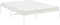 vidaXL - Bedframe - metaal - wit - 140x200 - cm