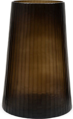 Riviera Maison Windlicht Bruin - Leighton Gekleurd Glas - Glas - (ØxH) 35x53