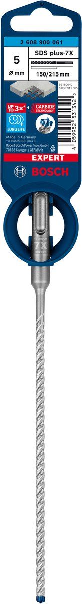 Bosch SDS plus-7X - Hamerboor - 4 snijkanten - Langdurig gebruik