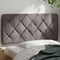 vidaXL - Hoofdbordkussen - 100 - cm - stof - taupe