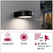 Paulmann Eileen - Wandlamp - Solar- zwart - 300lm - IP44 - 3000K - bewegingsmelder -