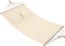 tectake® Dubbele hangmat - 2 personen - 2 kussens - Ligvlak 230x145 cm - Draagvermogen 240 kg - Beige (2 stuks)