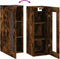 vidaXL - Hangkast - 34,5x34x90 - cm - gerookt - eikenkleurig