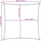 vidaXL - Zonnezeil - 160 - g/m² - 3x3 - m - HDPE - donkergroen