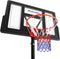 tectake® Basketbalring Dirk - Basketbalpaal met wielen - Verstelbare hoogte 230 - 305 cm - Inclusief bal en pomp