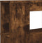 Hoofdeinde met LED 200x18,5x103,5 cm bewerkt hout gerookt eiken