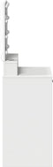 vidaXL - Kaptafel - met - LED - Verlichting - - - Wit - - - 50x41x135 - cm