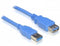 Delock USB 3.0-A M/F - Verlengkabel 2m - 5 Gbps - Blauw