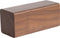Wekker Block - Donker Hout fineer, Wit LED - 16x7,2x7cm