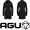 AGU Long Bomber Regenjas Urban Outdoor - Waterdicht Poray 5000 - Zwart