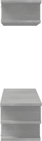 vidaXL - Tv-wandmeubelset - bewerkt - hout - betongrijs