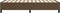vidaXL - Bedframe - zonder - matras - 80x200 - cm - stof - donkerbruin