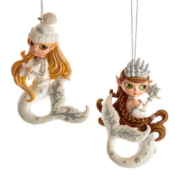 Ornament plastic zeemeermin l1ocm