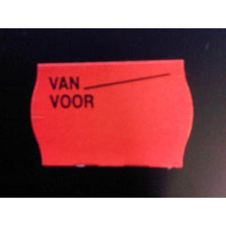 Klika - Etiket 2516 fl.rd afn.golf Van Voor 39.6 - 2 stuks