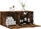 vidaXL - Wandkast - 80x36,5x35 - cm - bewerkt - hout - gerookt - eikenkleurig