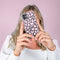 iMoshion Hoesje Geschikt voor Samsung Galaxy A42 Hoesje Siliconen - iMoshion Design hoesje - Roze / Transparant / Full of Hearts Pink