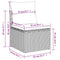 vidaXL - Tuinstoel - zonder - armleuningen - met - kussens - poly - rattan - bruin