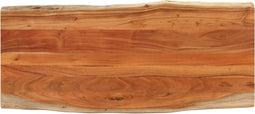 vidaXL - Tafelblad - rechthoekig - natuurlijke - rand - 140x60x3,8 - cm - acaciahout