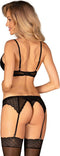 Obsessive - Chemeris Driedelige Set - Zwart