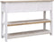 vidaXL - Dressoir - 115x30x76 - cm - hout - naturel - en - wit