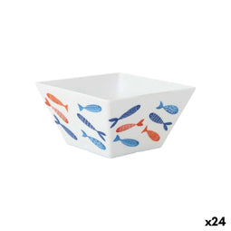 Aperitiefschaaltje La Mediterránea Vissen 13 x 13 x 7 cm (24 Stuks)