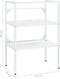 vidaXL Wastafelframe - 59x38x83 cm - gepoedercoat ijzer - wit