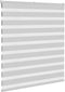 vidaXL - Zebra - rolgordijn - 125x100 - cm - stofbreedte - 120,9 - cm - lichtgrijs