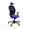 Jorquera Piqueras y Crespo 1D036G1 - Bureaustoel met hoofdsteun - Verstelbare hoogte - Blauw