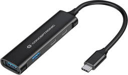 Conceptronic HUBBIES12B - USB Hub - 4 poorten USB 3.2 en USB-C - Zwart
