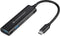 Conceptronic HUBBIES12B - USB Hub - 4 poorten USB 3.2 en USB-C - Zwart