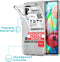 iMoshion Hoesje Geschikt voor Samsung Galaxy A71 Hoesje Siliconen - iMoshion Design hoesje - Transparant / Meerkleurig / Shipping label