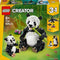 LEGO Creator 3in1 - Wilde dieren: pandafamilie - 3 modellen - 31165