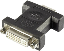 Renkforce RF-4212234 - DVI / VGA Adapter - 1x DVI-bus 24+5-polig naar 1x VGA-stekker - Zwart