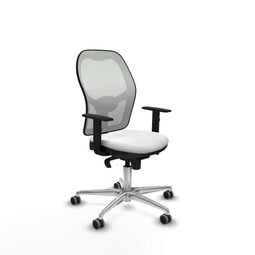 Piqueras y Crespo 1D086G0 - Bureaustoel - Verstelbare hoogte met armleuning - Wit