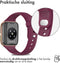 iMoshion Bandje Geschikt voor Oppo Watch 41 mm - iMoshion Siliconen band zilver knoopje - rood