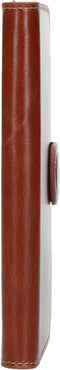 Mobiparts Excellent Wallet Case - Flip Cover - Echt leder - Bruin (iPhone 13 Pro)