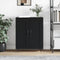 vidaXL - Dressoir - 69,5x34x90 - cm - bewerkt - hout - zwart