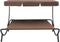 vidaXL - Loungebed - met - luifel - bruin